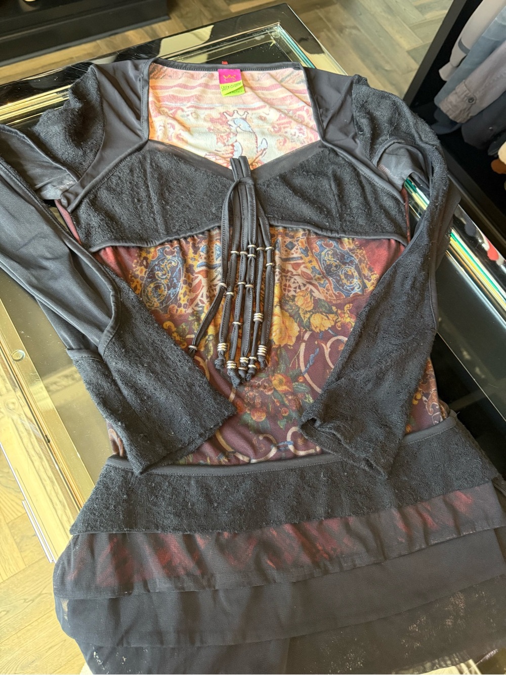 Vintage Italian Save The Queen Top